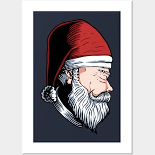 Man Santa Claus Posters and Art